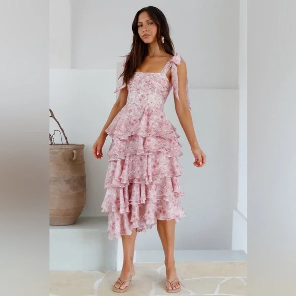 Poetry At Dawn Midi Dress - Picture 3 of 10